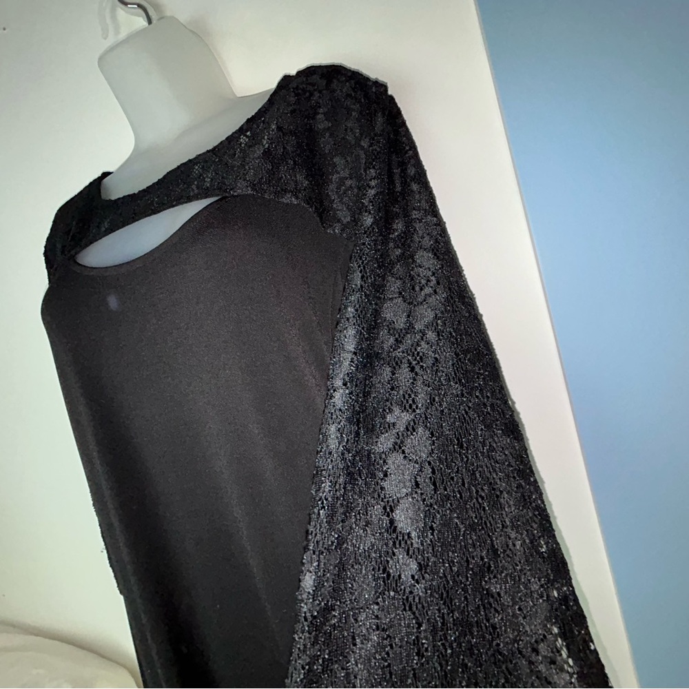 Catherines Black Lace Maxi Dress‎ 2X 22/24W - Picture 11 of 14